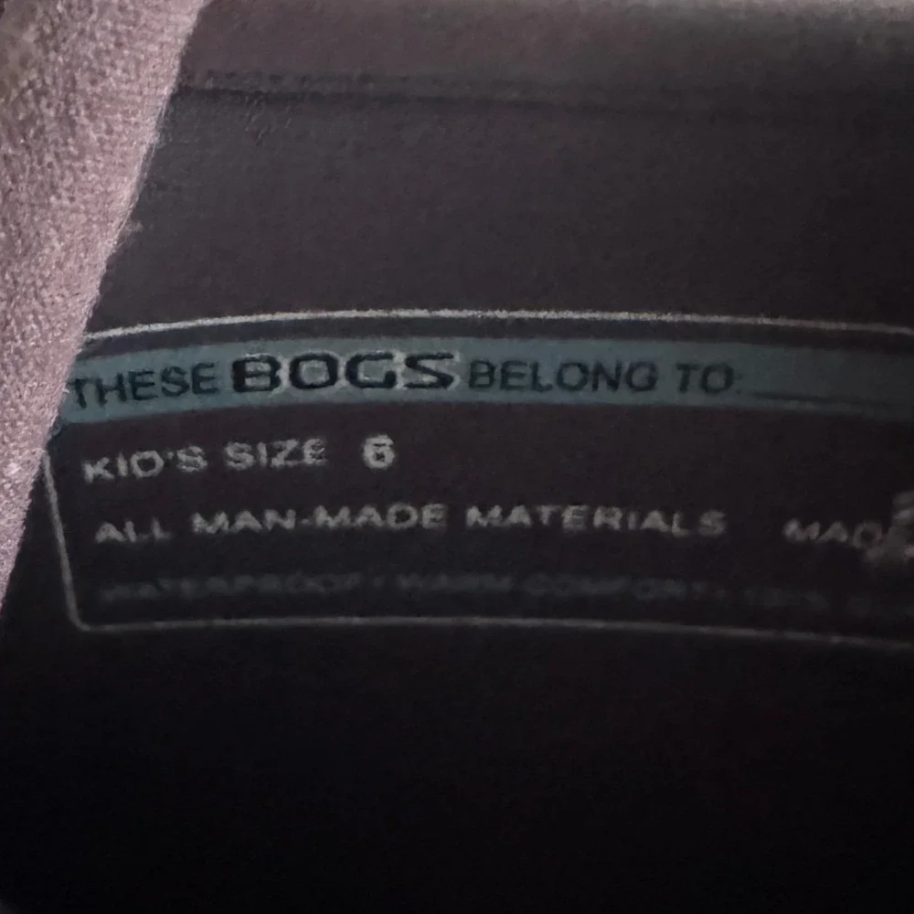 Bogs Classic High Dots Boots Girls Kids 6 Purple Polka Dot Waterproof Insulated